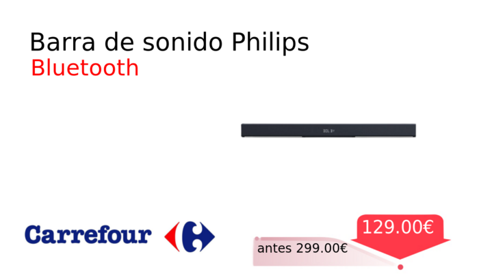 Barra de sonido Philips