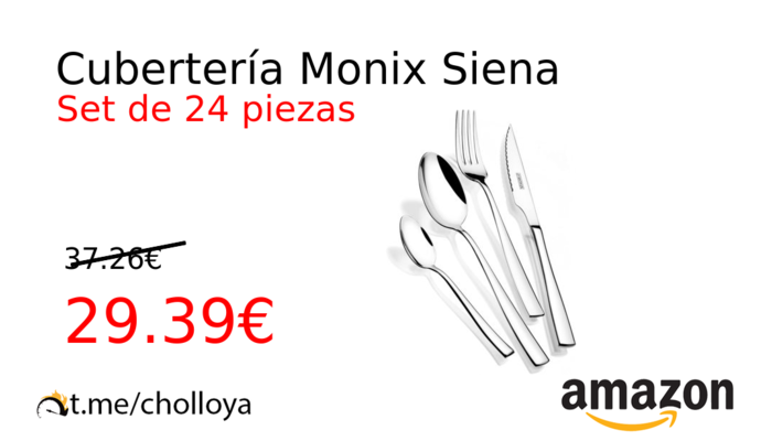 Cubertería Monix Siena