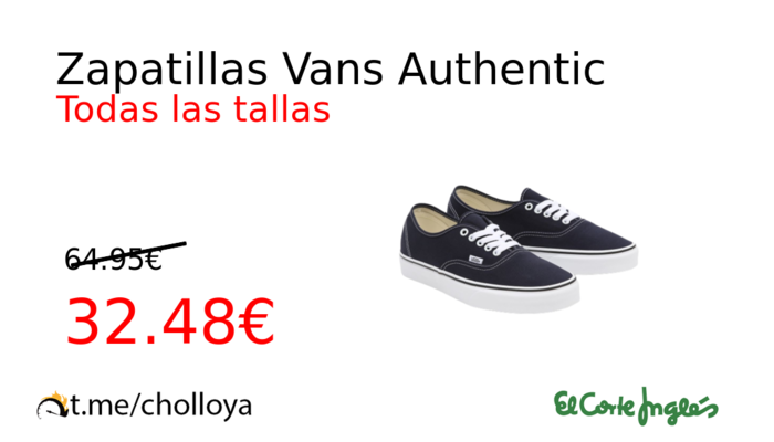 Zapatillas Vans Authentic