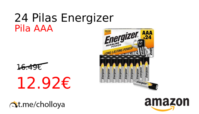 24 Pilas Energizer