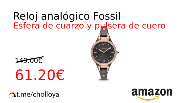 Reloj analógico Fossil