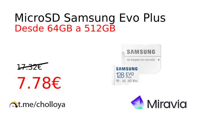 MicroSD Samsung Evo Plus