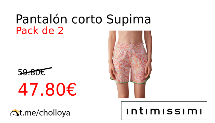 Pantalón corto Supima