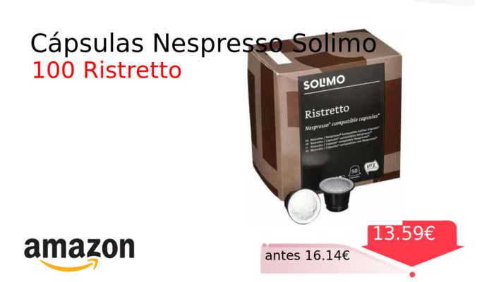 Cápsulas Nespresso Solimo