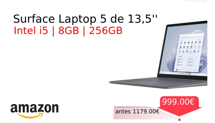 Surface Laptop 5 de 13,5''