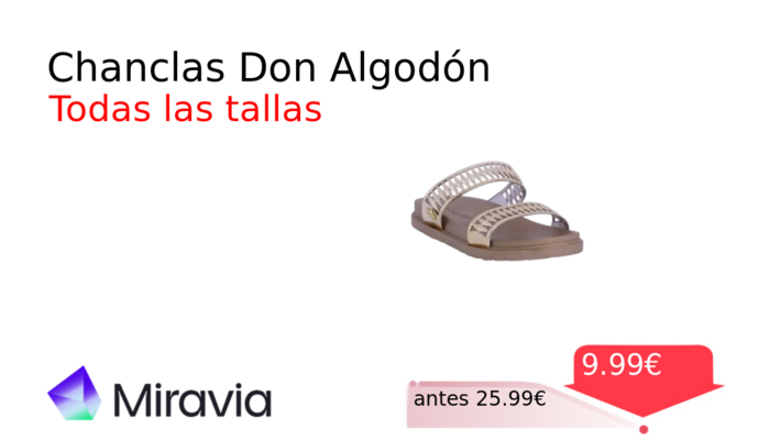 Chanclas Don Algodón