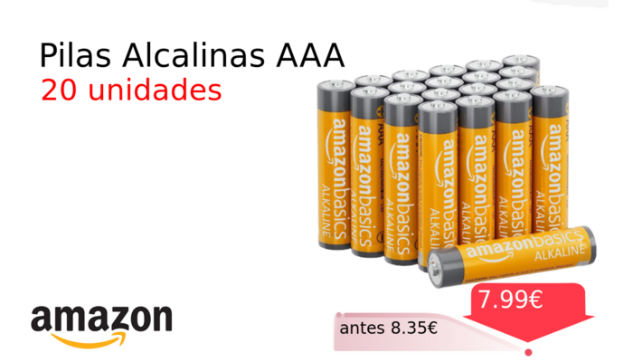 Pilas Alcalinas AAA