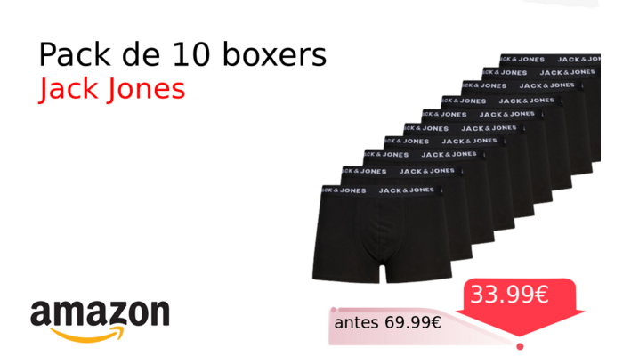 Pack de 10 boxers
