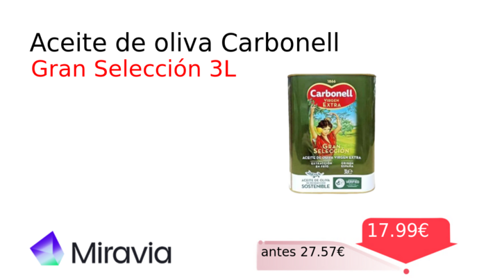 Aceite de oliva Carbonell