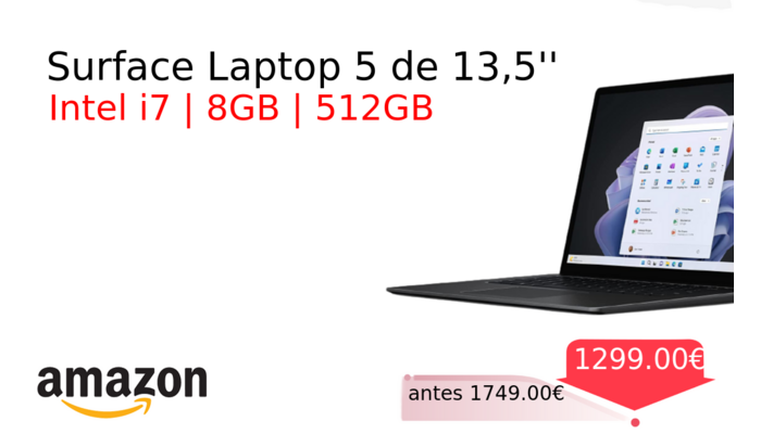 Surface Laptop 5 de 13,5''
