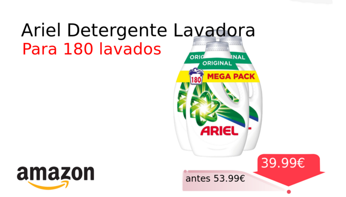 Ariel Detergente Lavadora