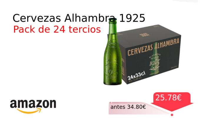 Cervezas Alhambra 1925