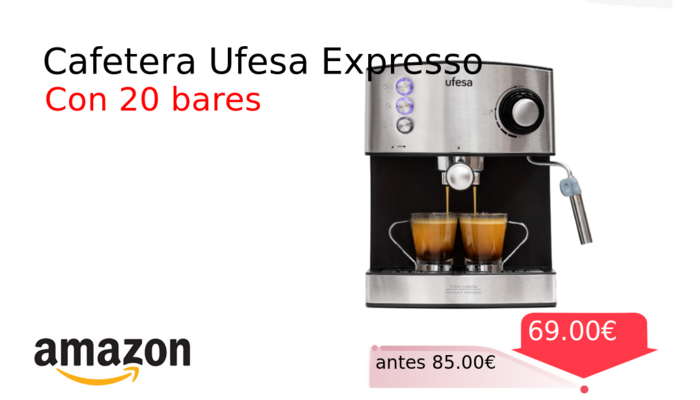 Cafetera Ufesa Expresso