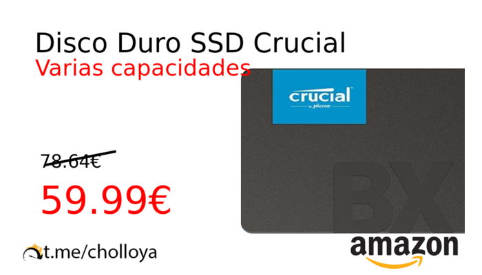 Disco Duro SSD Crucial
