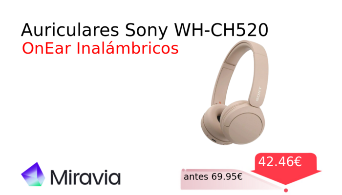 Auriculares Sony WH-CH520