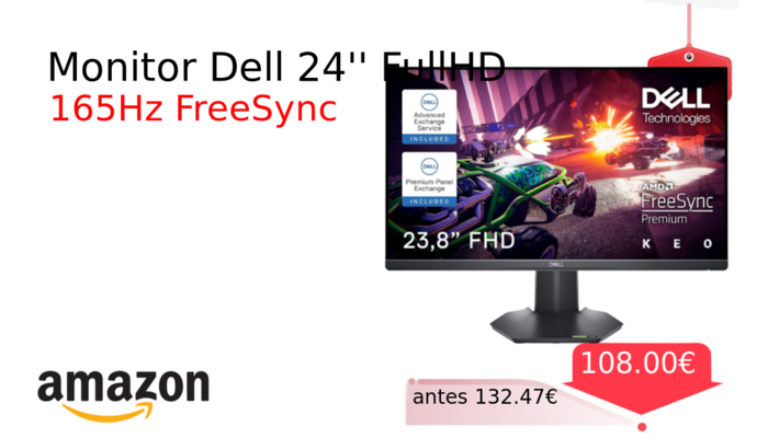 Monitor Dell 24'' FullHD