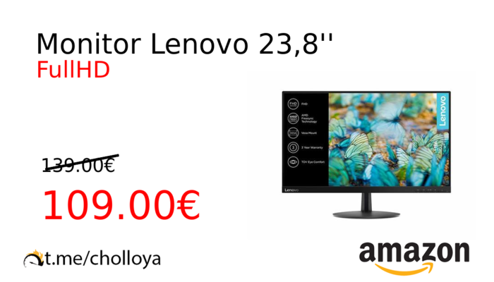 Monitor Lenovo 23,8''