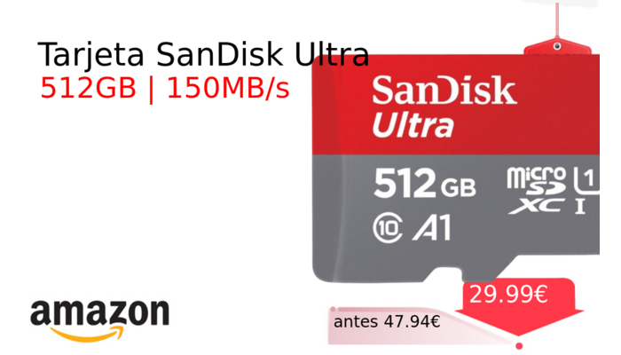 Tarjeta SanDisk Ultra