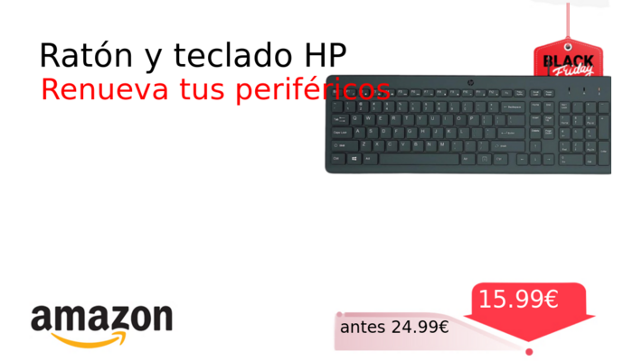 Ratón y teclado HP