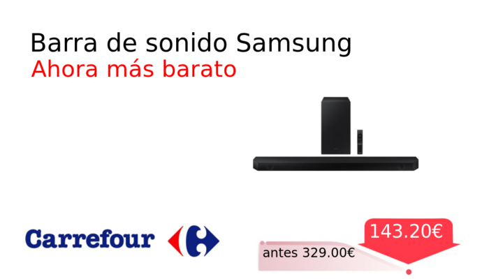 Barra de sonido Samsung