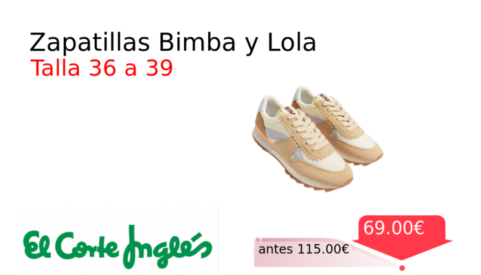Zapatillas Bimba y Lola