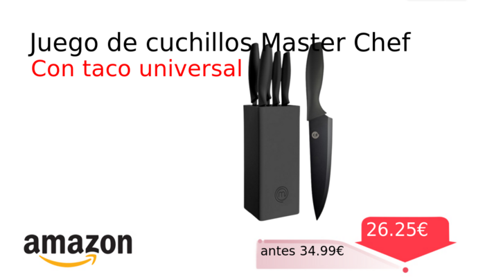 Juego de cuchillos Master Chef