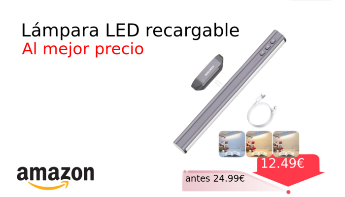 Lámpara LED recargable