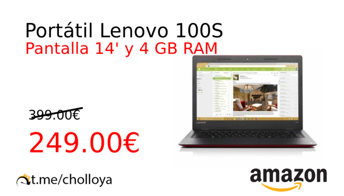 Portátil Lenovo 100S
