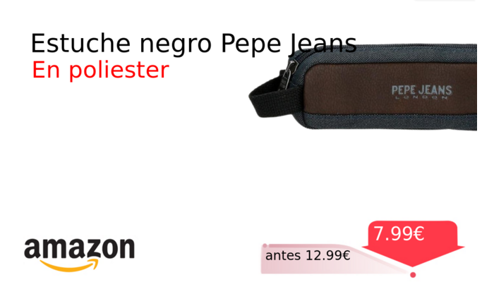 Estuche negro Pepe Jeans