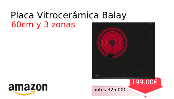 Placa Vitrocerámica Balay