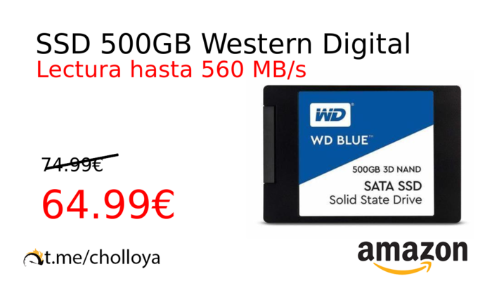 SSD 500GB Western Digital