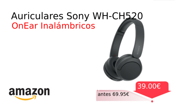 Auriculares Sony WH-CH520