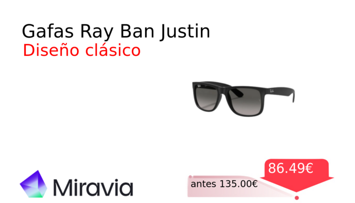 Gafas Ray Ban Justin