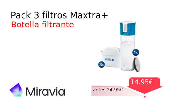 Pack 3 filtros Maxtra+