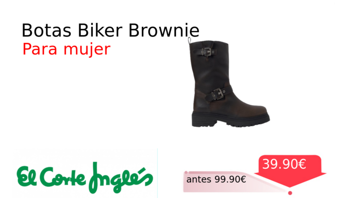 Botas Biker Brownie