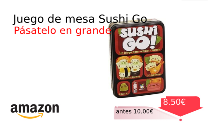 Juego de mesa Sushi Go