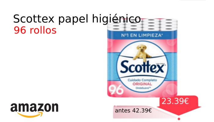 Scottex papel higiénico