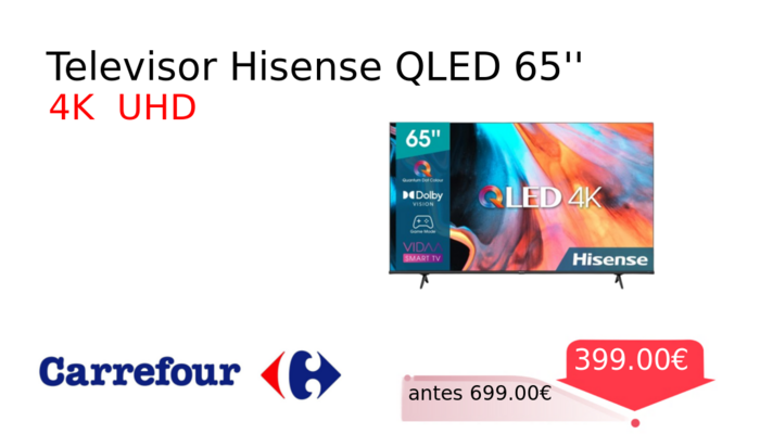 Televisor Hisense QLED 65''
