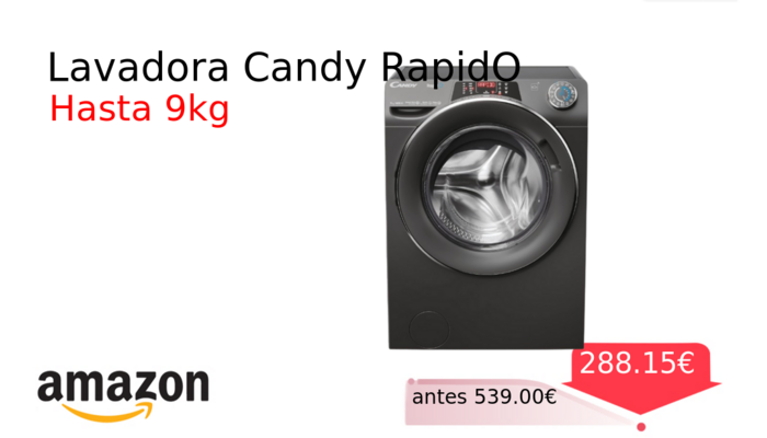Lavadora Candy RapidO