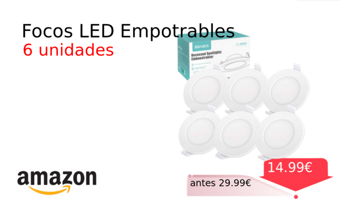 Focos LED Empotrables