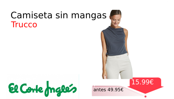 Camiseta sin mangas 