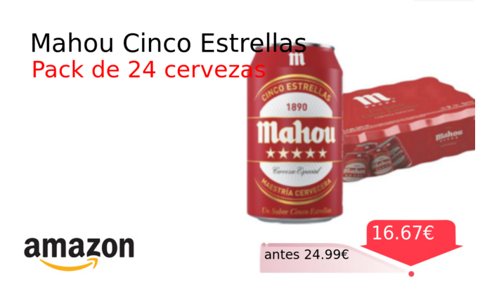 Mahou Cinco Estrellas