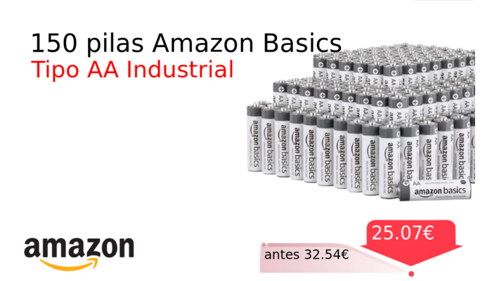 150 pilas Amazon Basics