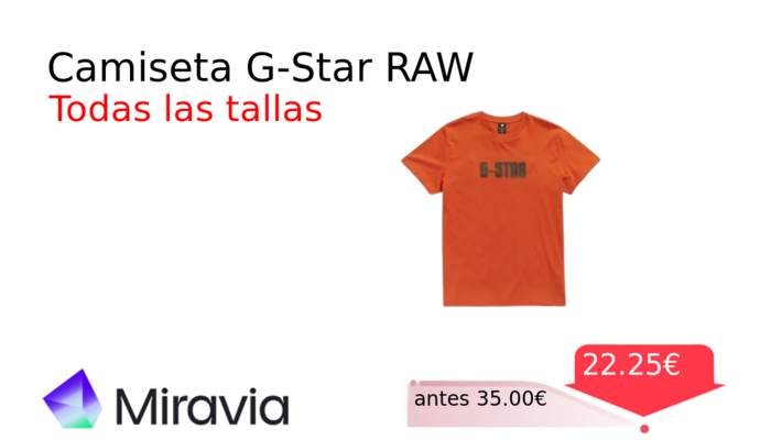 Camiseta G-Star RAW