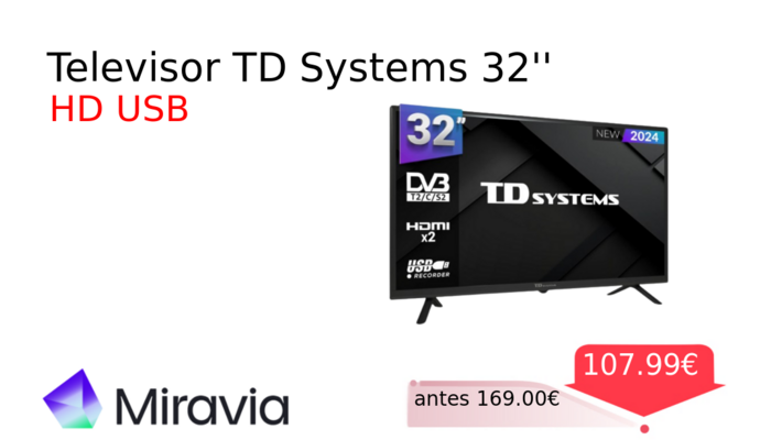 Televisor TD Systems 32''