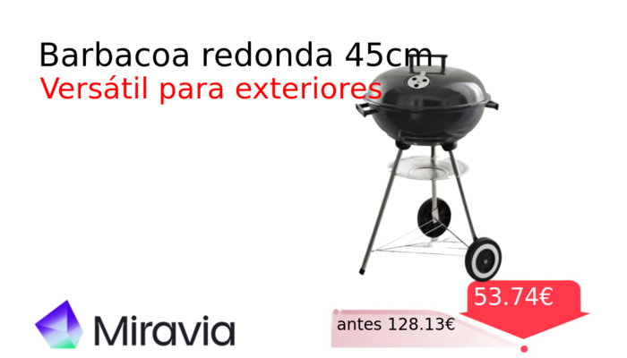 Barbacoa redonda 45cm