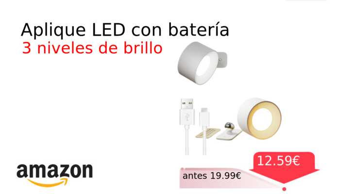 Aplique LED con batería