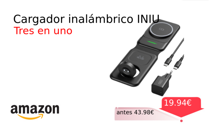 Cargador inalámbrico INIU