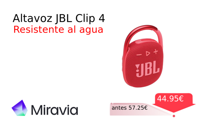 Altavoz JBL Clip 4