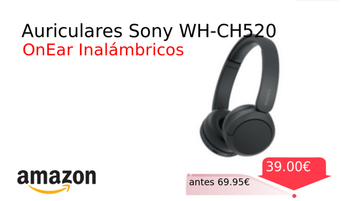 Auriculares Sony WH-CH520